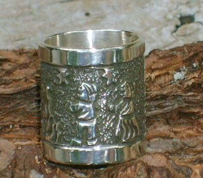 Native American Ring Sterling Silver - Storyteller